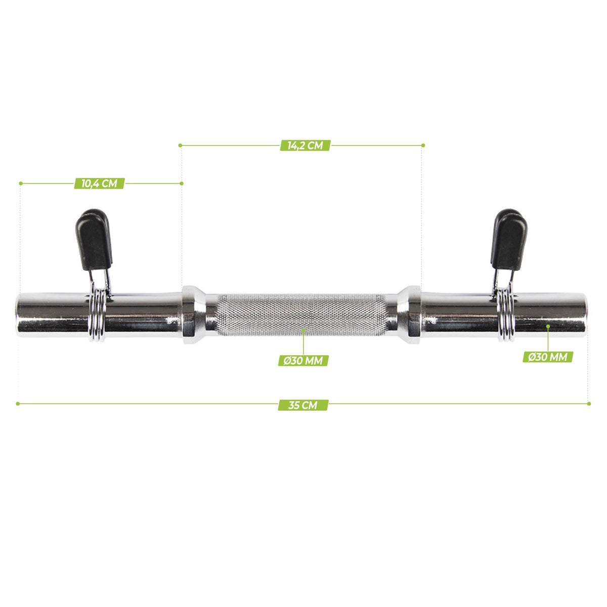 VirtuFit Dumbbellstang met Veerclipsluiting - 30 mm - Tweedekans
