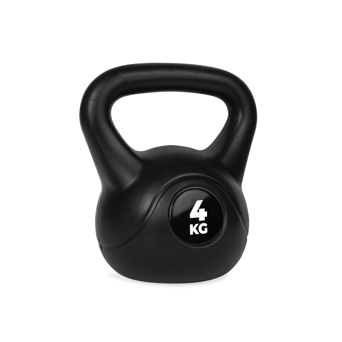 VirtuFit PVC Kettlebell - 4 kg - Zwart - Tweedekans