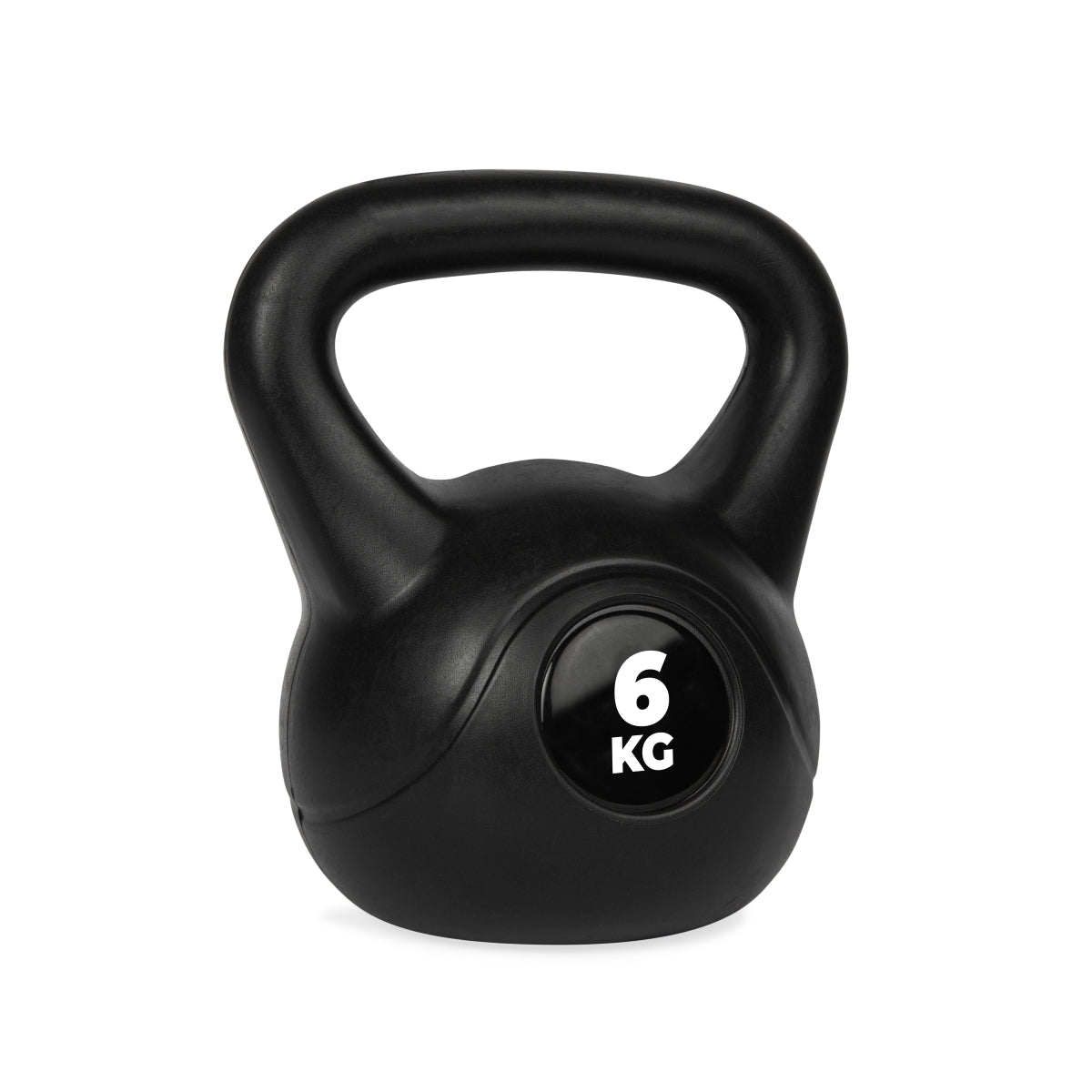 VirtuFit PVC Kettlebell - 6 kg - Zwart - Tweedekans