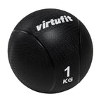 VirtuFit Medicijnbal Pro - Medicine Ball  - 1 kg - Rubber - Zwart - Tweedekans