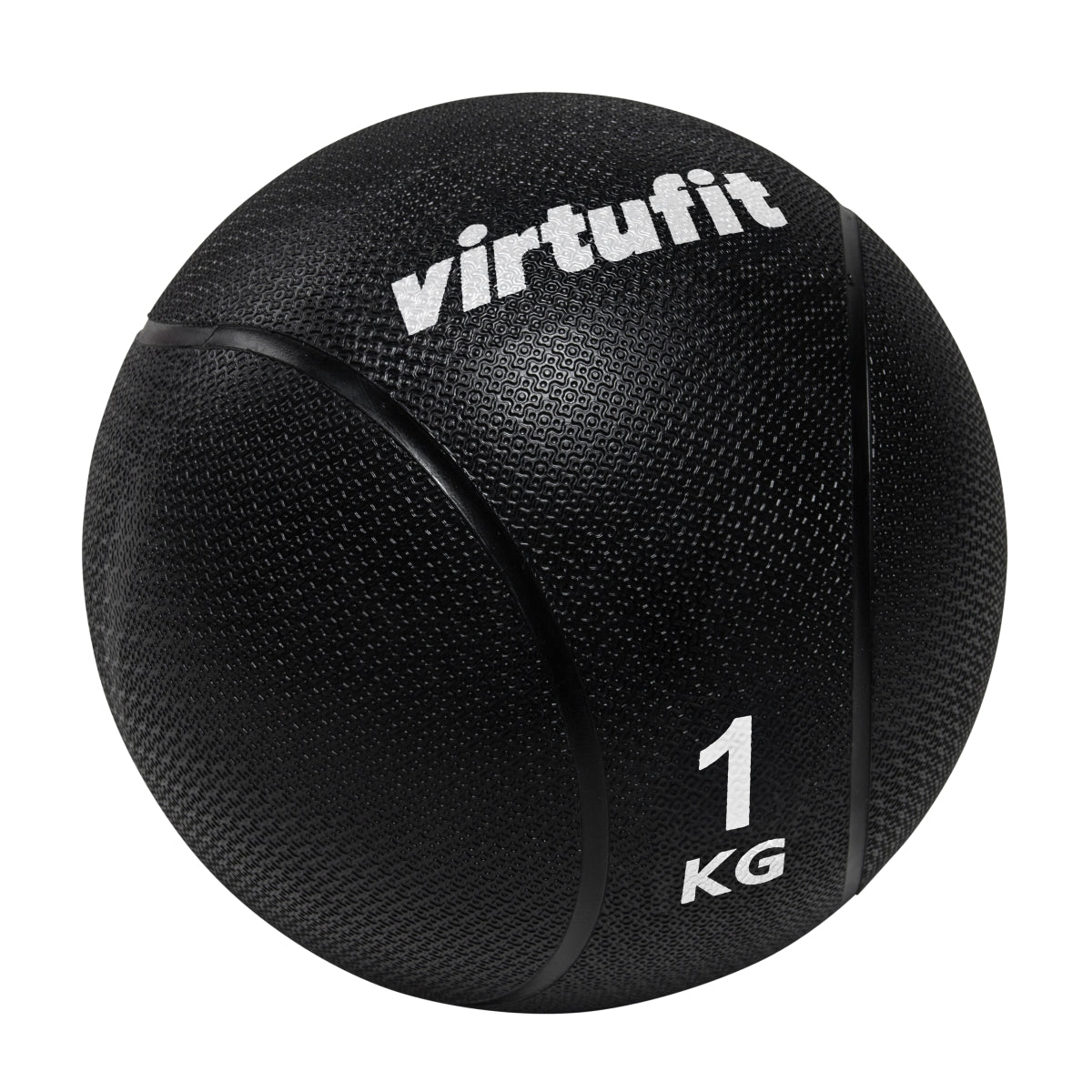 VirtuFit Medicijnbal Pro - Medicine Ball  - 1 kg - Rubber - Zwart - Tweedekans