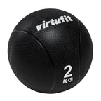 VirtuFit Medicijnbal Pro - Medicine Ball - 2 kg - Rubber - Zwart - Tweedekans