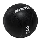VirtuFit Medicijnbal Pro - Medicine Ball - 3 kg - Rubber - Zwart - Tweedekans