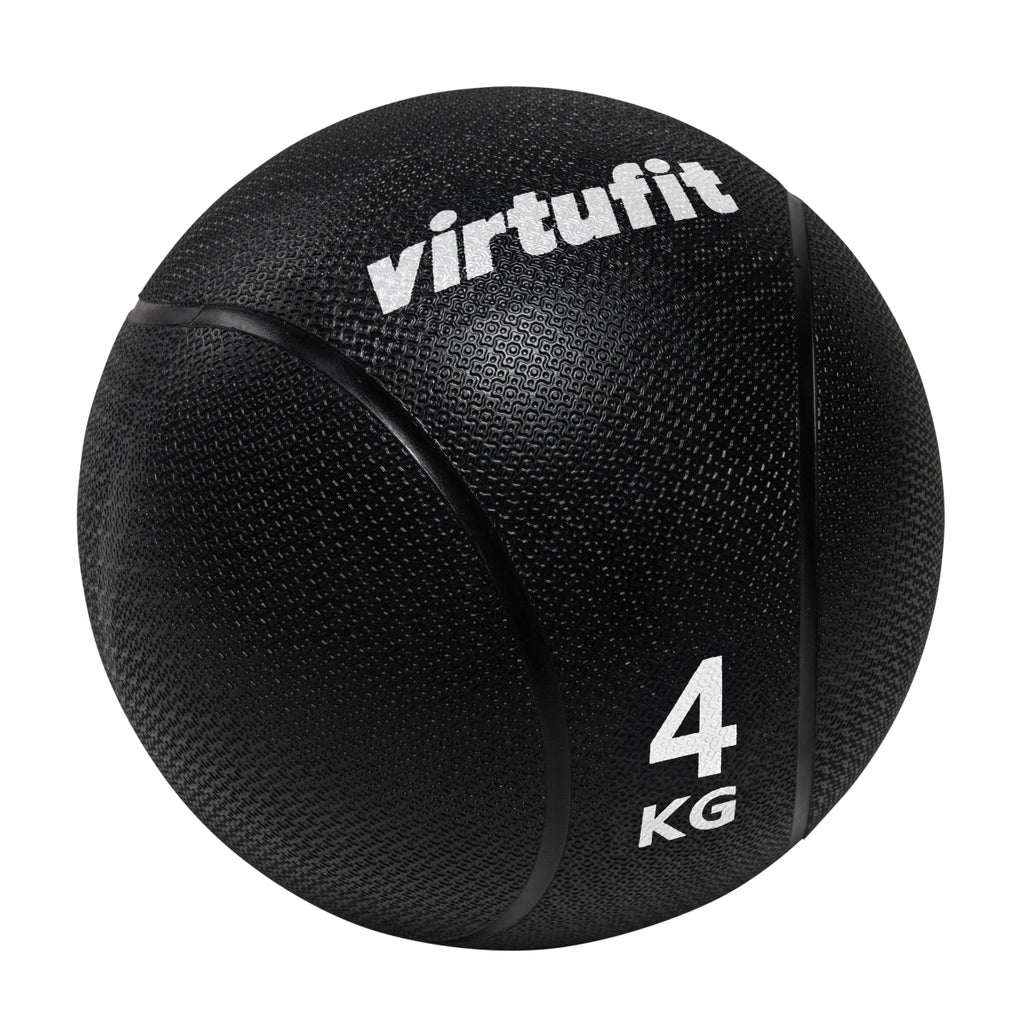 VirtuFit Medicijnbal Pro - Medicine Ball - 4 kg - Rubber - Zwart - Tweedekans