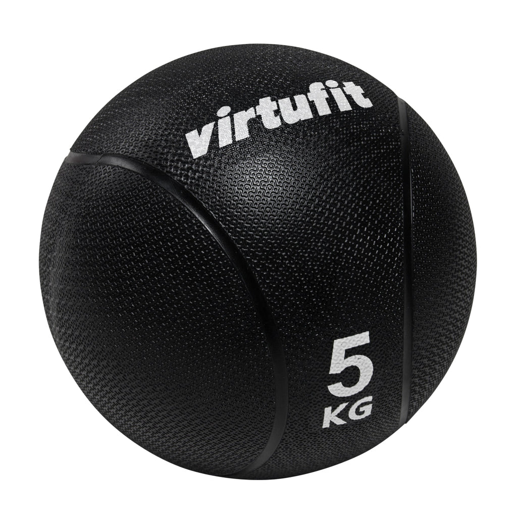 VirtuFit Medicijnbal Pro - Medicine Ball - 5 kg - Rubber - Zwart - Tweedekans