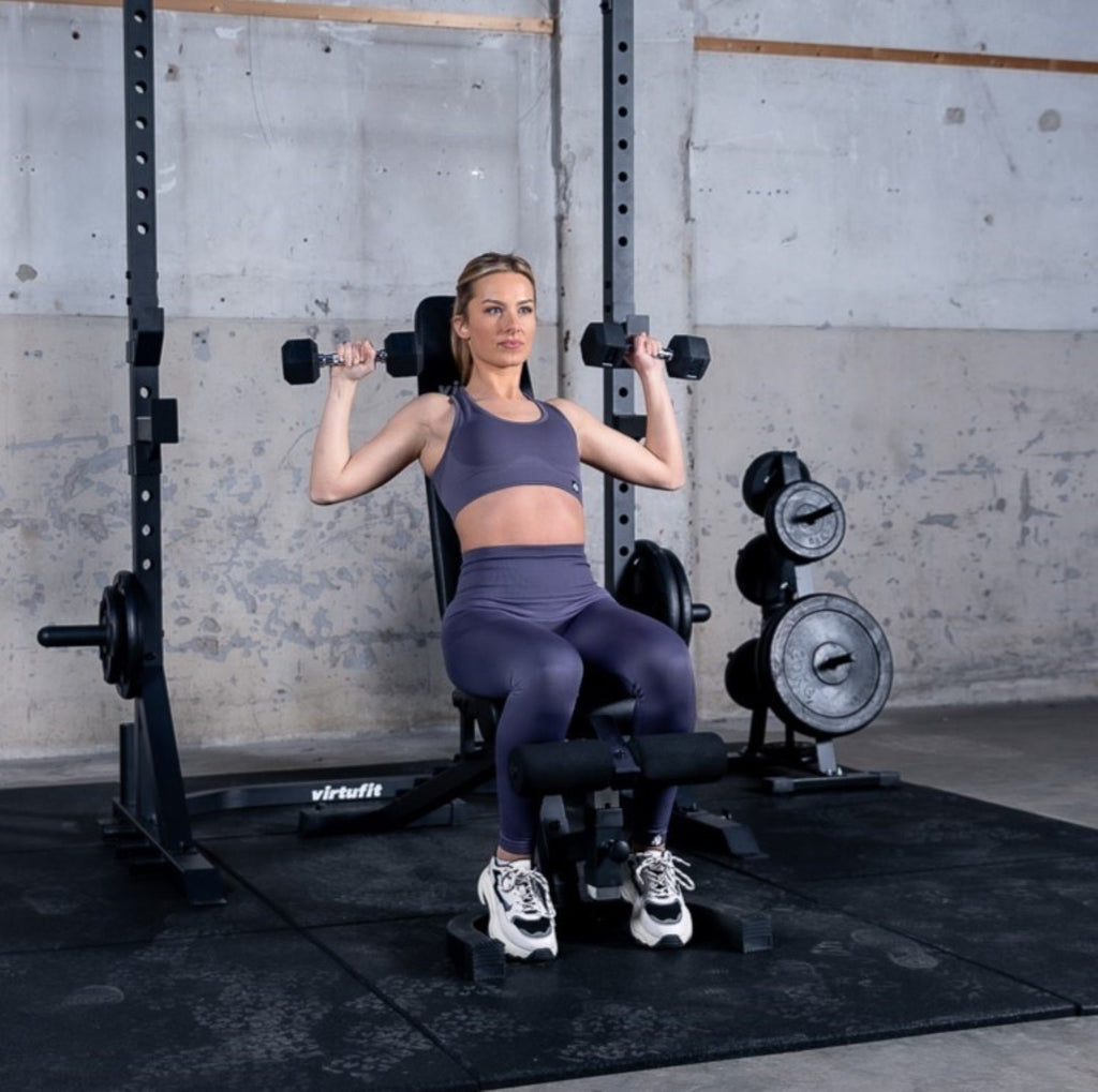 VirtuFit Verstelbare Fitnessbank Pro - Zwart - Tweedekans