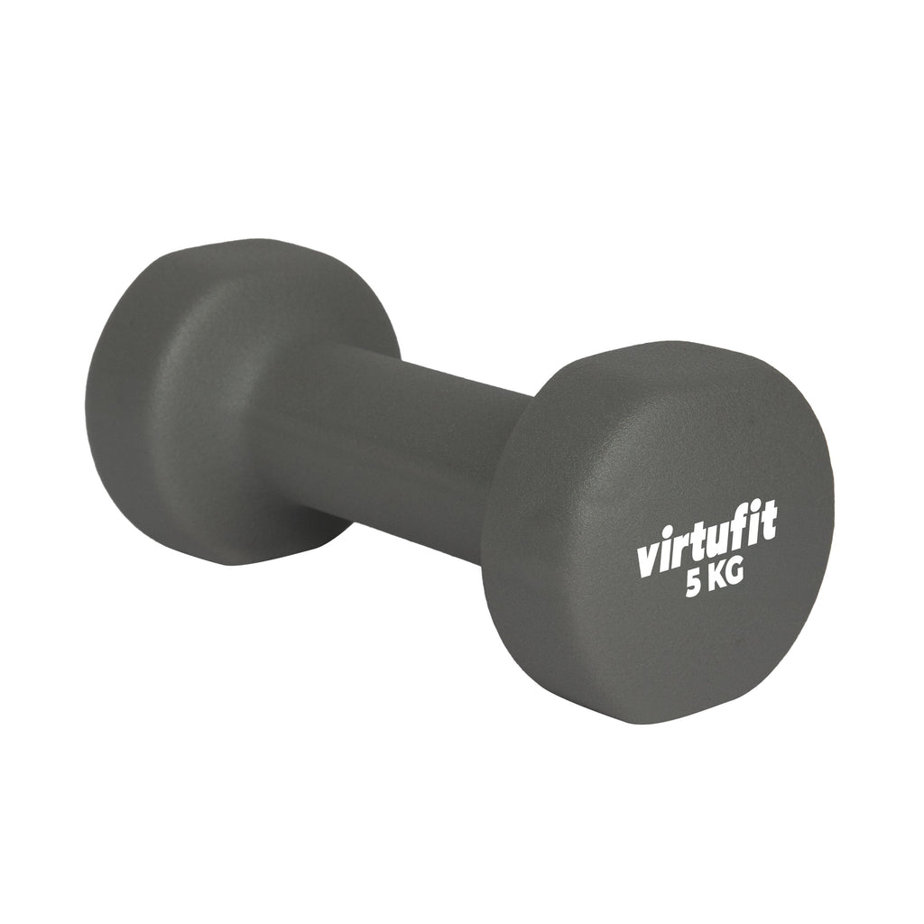 VirtuFit Vinyl Dumbbell Set Pro - 2 x 5 kg - Tweedekans