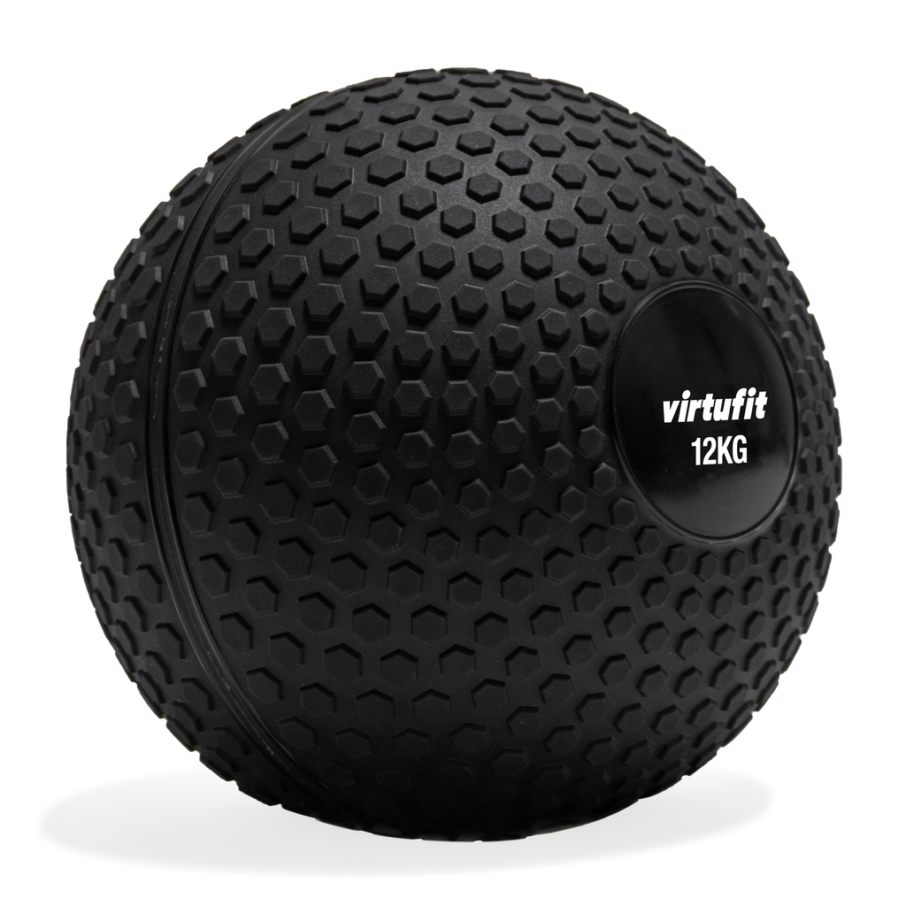 VirtuFit Slam Ball - Fitness Bal - 12 kg - Zwart - Tweedekans