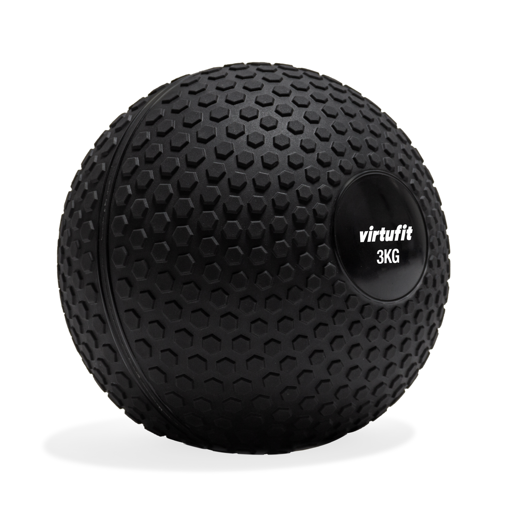 VirtuFit Slam Ball - Fitness Bal - 3 kg - Zwart - Tweedekans