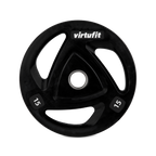 VirtuFit Olympische Rubberen Halterschijf - 15 kg - Tweedekans