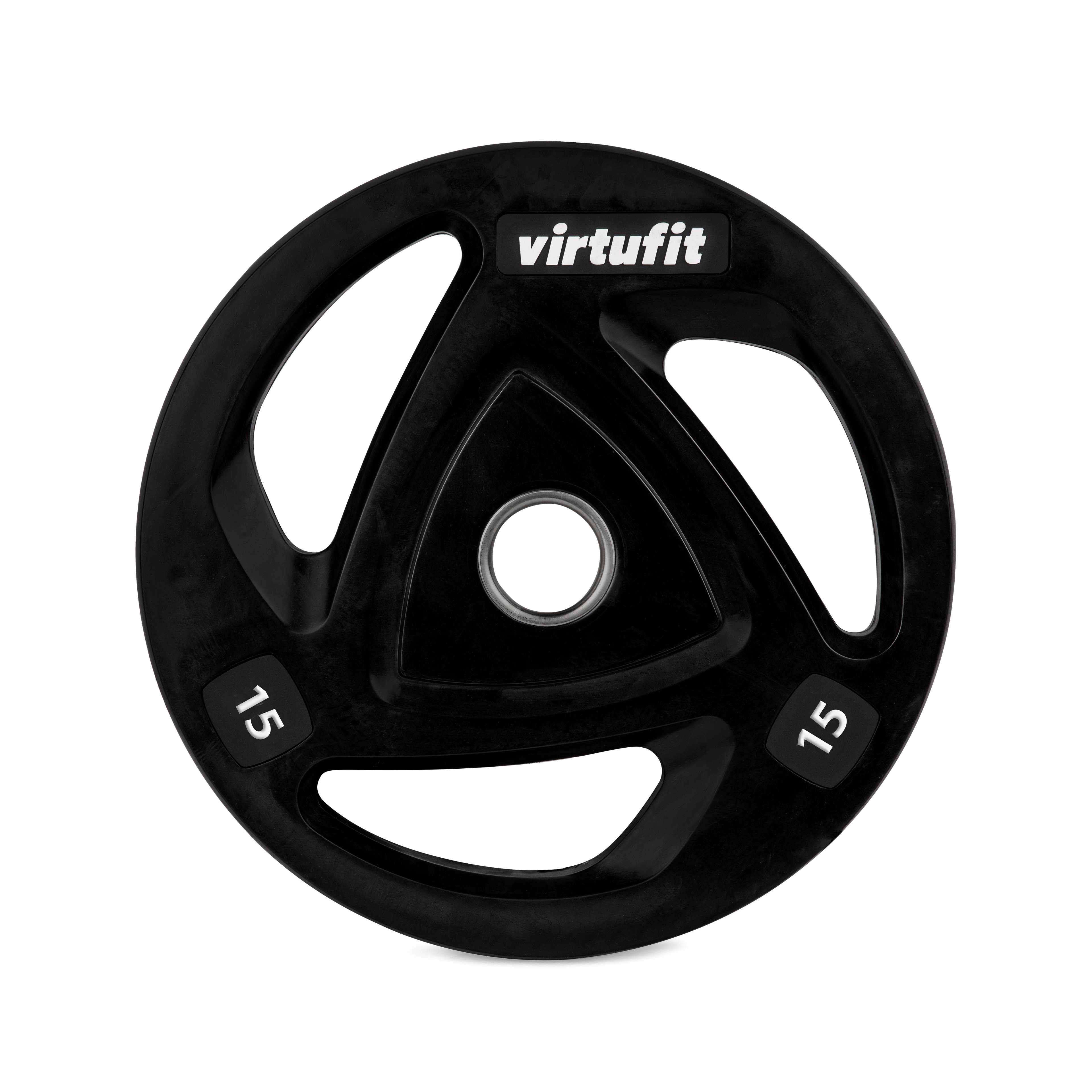 VirtuFit Olympische Rubberen Halterschijf - 15 kg - Tweedekans