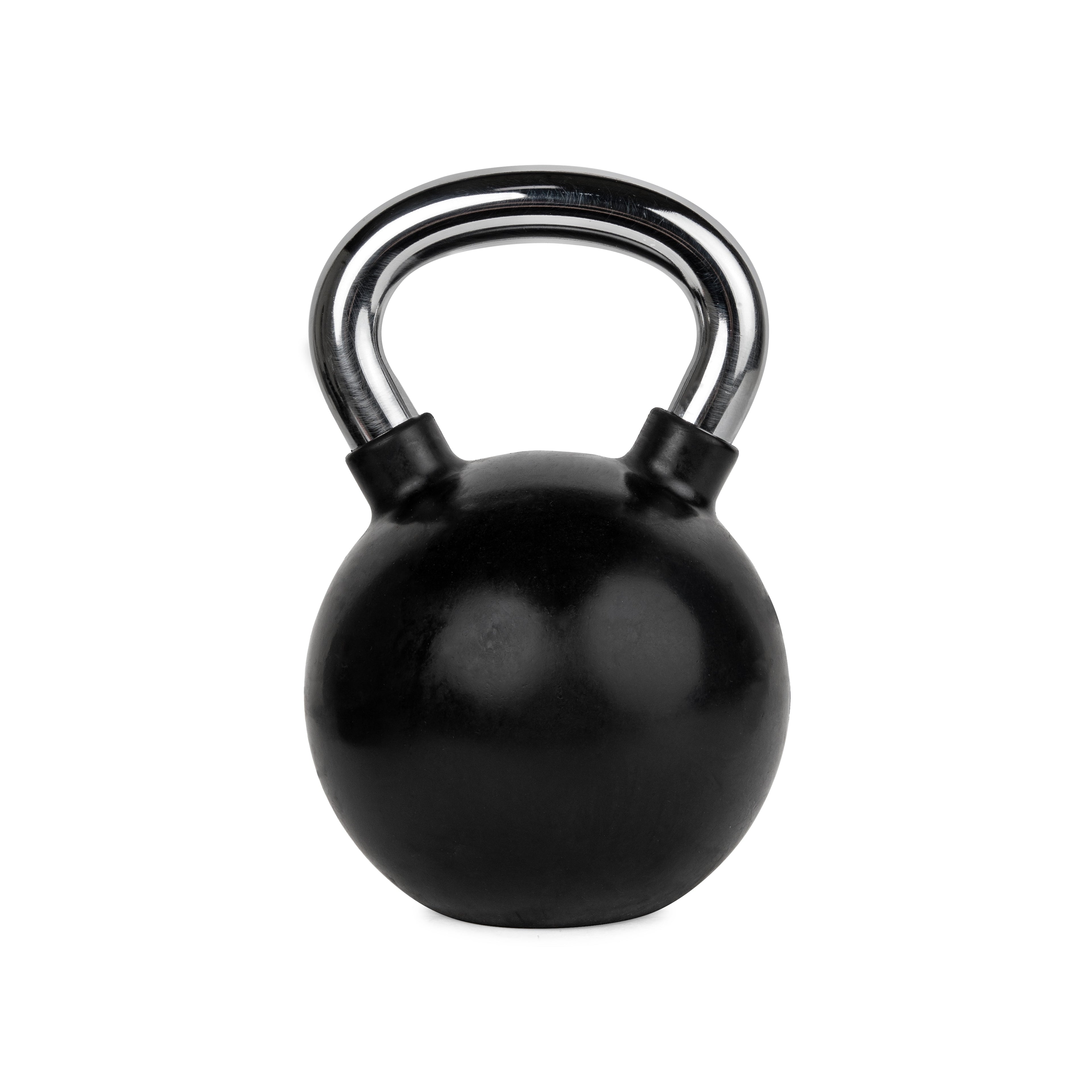 VirtuFit Kettlebell - Rubber/Chroom - 28 kg - Tweedekans