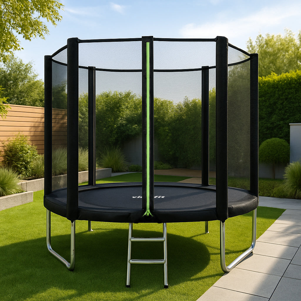 VirtuFit Trampoline met Veiligheidsnet - Zwart - 305 cm - Tweedekans