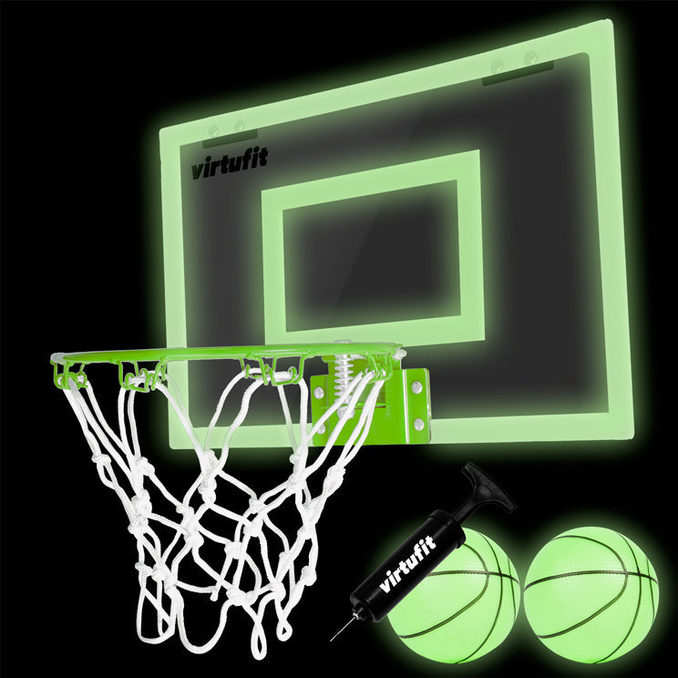 VirtuFit Pro Mini Basketbalbord met 2 Ballen en Pomp - Glow In the Dark - Tweedekans