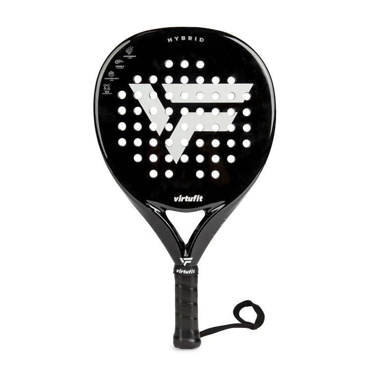 VirtuFit Hybrid Padel Racket - Zwart - Silver - Tweedekans