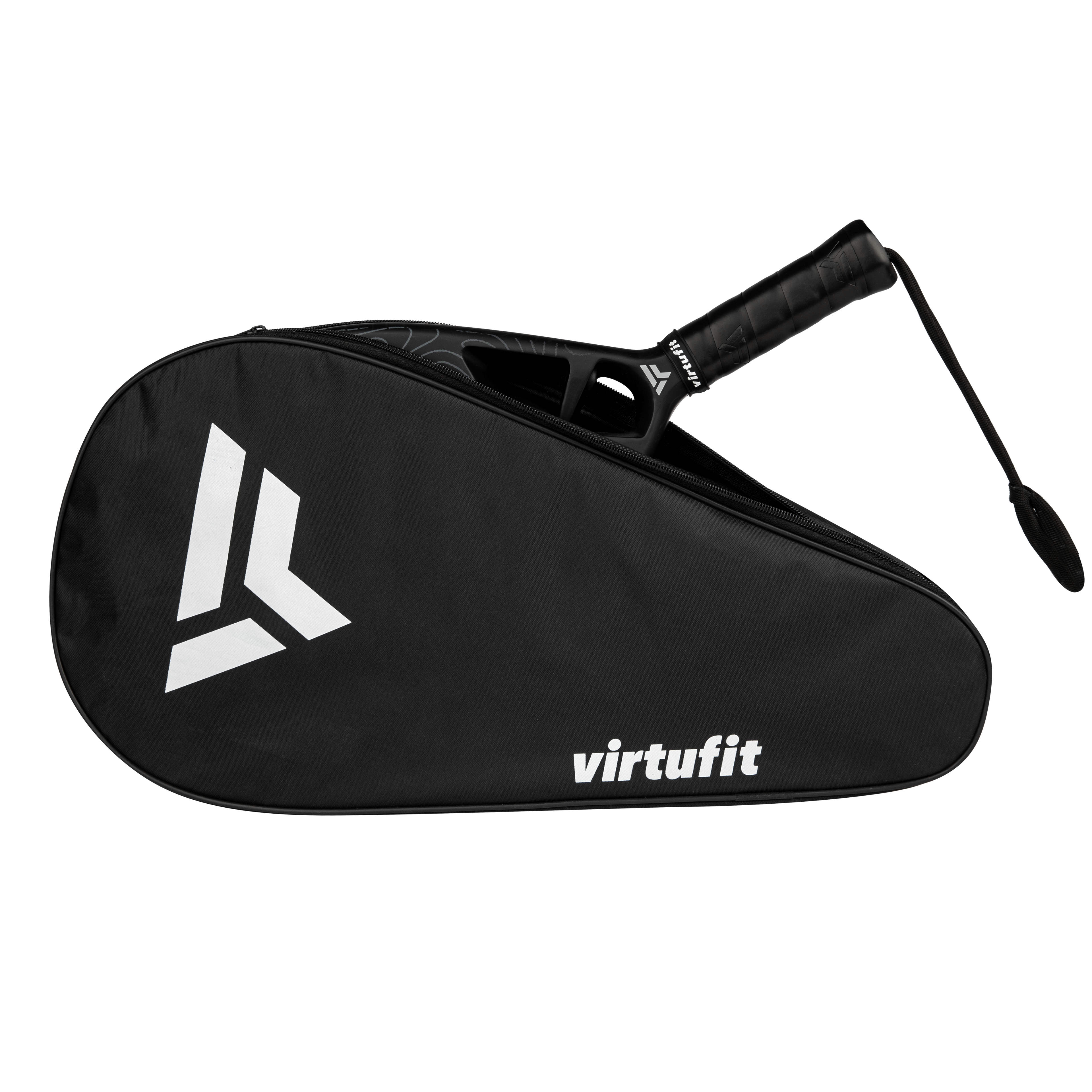 VirtuFit Padel Racket Draagtas - Zwart - Wit - Tweedekans