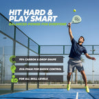 VirtuFit Hybrid Padel Racket - Mint Green - Tweedekans