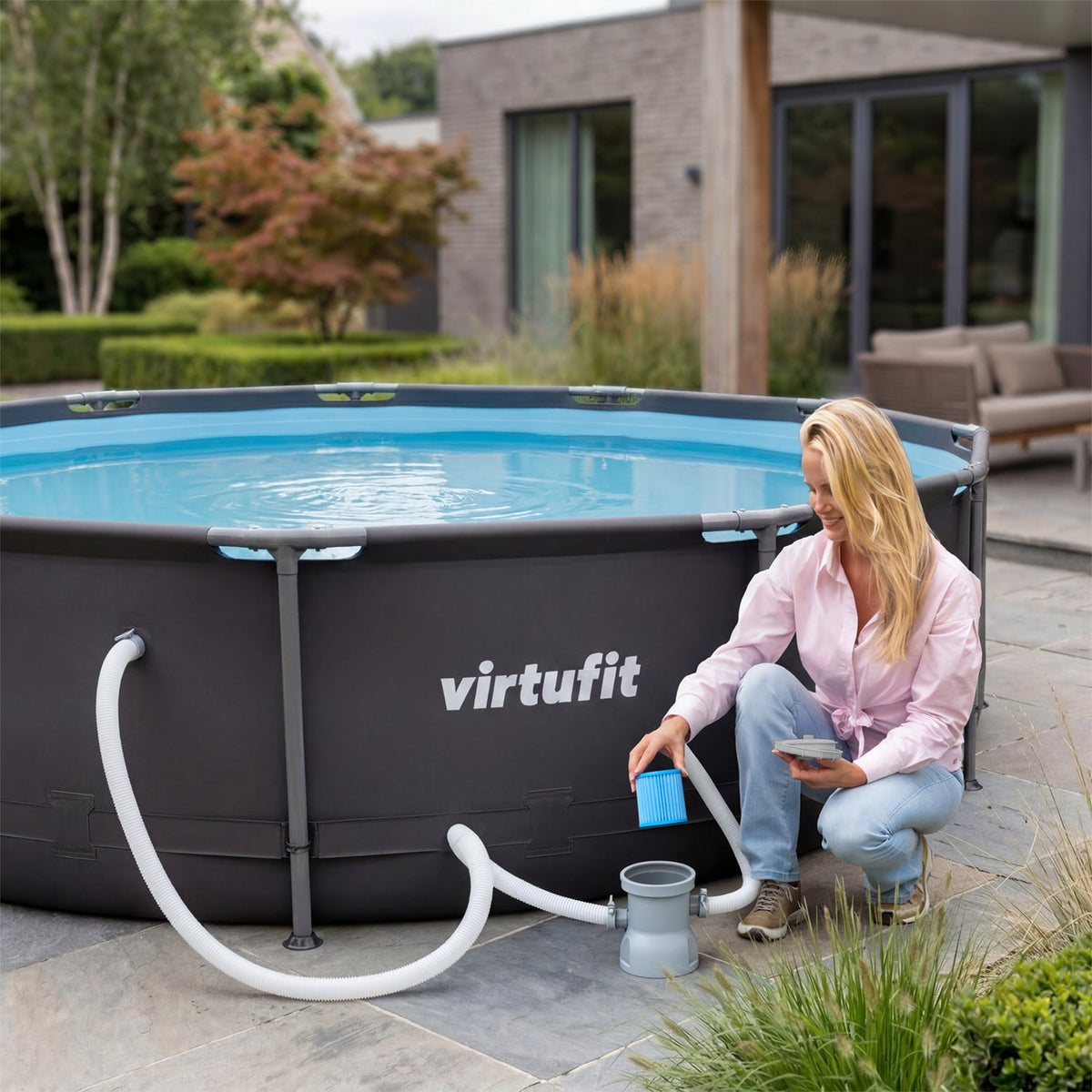 VirtuFit Anti Bacteriële Cartridge voor Zwembad Filterpomp Type I - Tweedekans