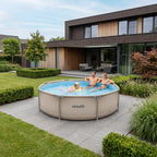 VirtuFit Rond Zwembad - Ø244 x 76 cm - Beige - Tweedekans