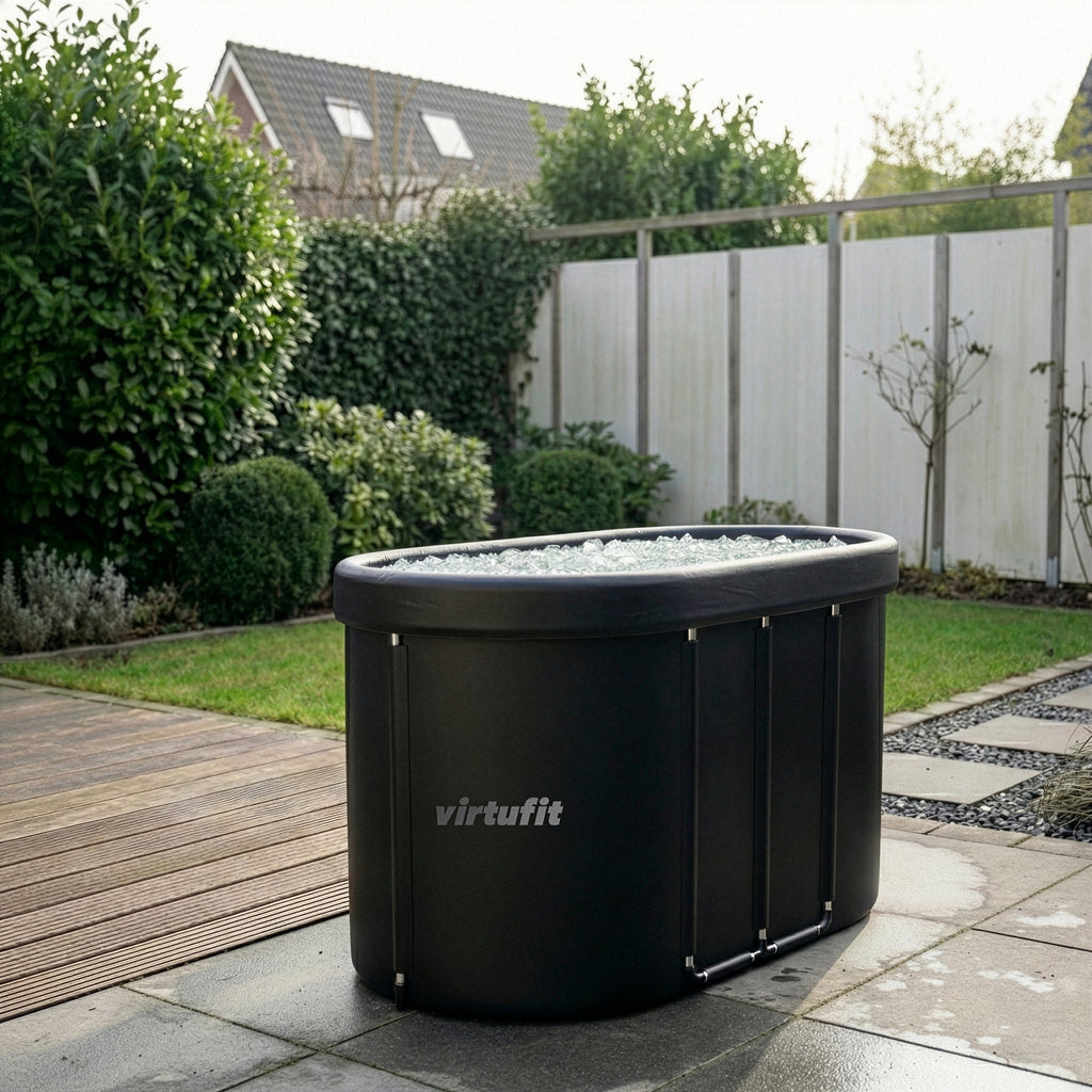 VirtuFit IJsbad Ovaal - Antraciet - 500 Liter - Inclusief accessoires - Tweedekans