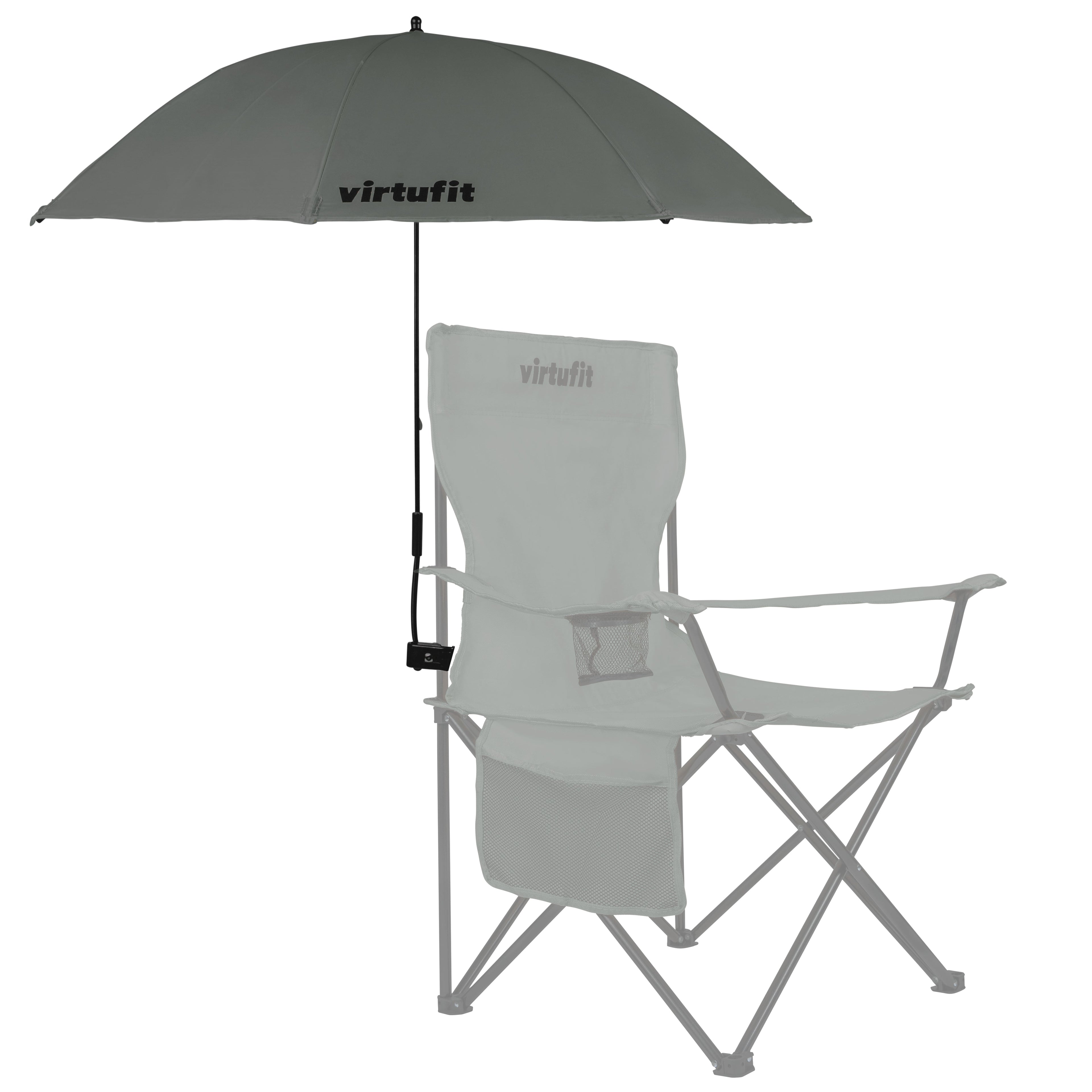 VirtuFit Universele Stoelparasol - Grijs - Tweedekans