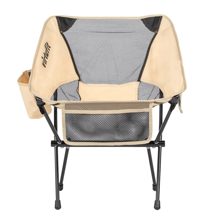 VirtuFit Camping Stoel Compact - Opvouwbaar - Beige - Set van 2