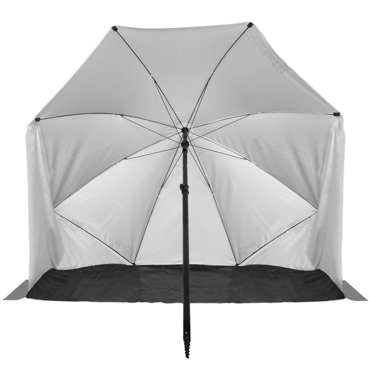 VirtuFit Strandparasol - Windscherm - Strandtent - 160 cm - Grijs - Tweedekans