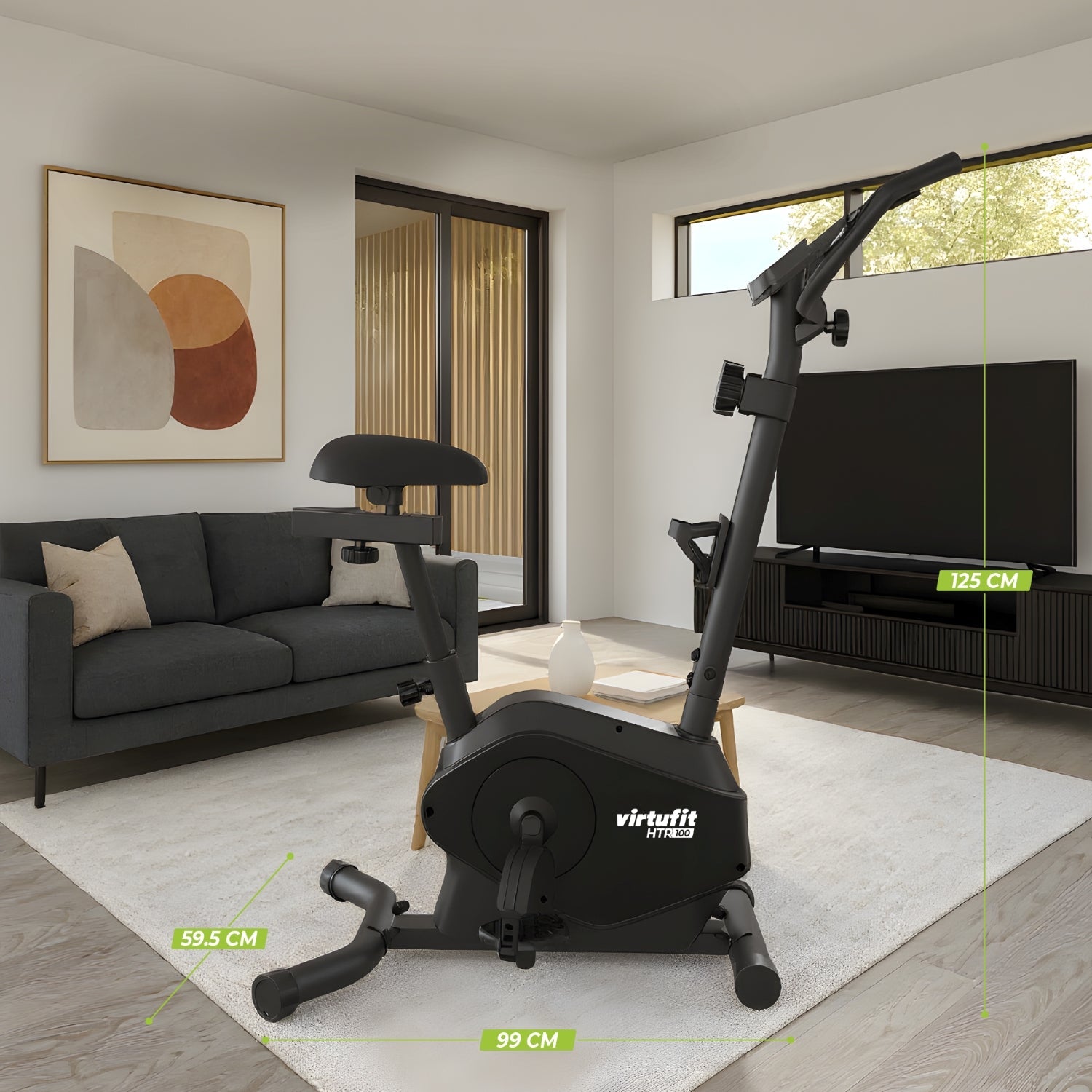 VirtuFit HTR100 Hometrainer - Voor lange gebruikers - 2026 model (HTR 1.0) - Showroommodel