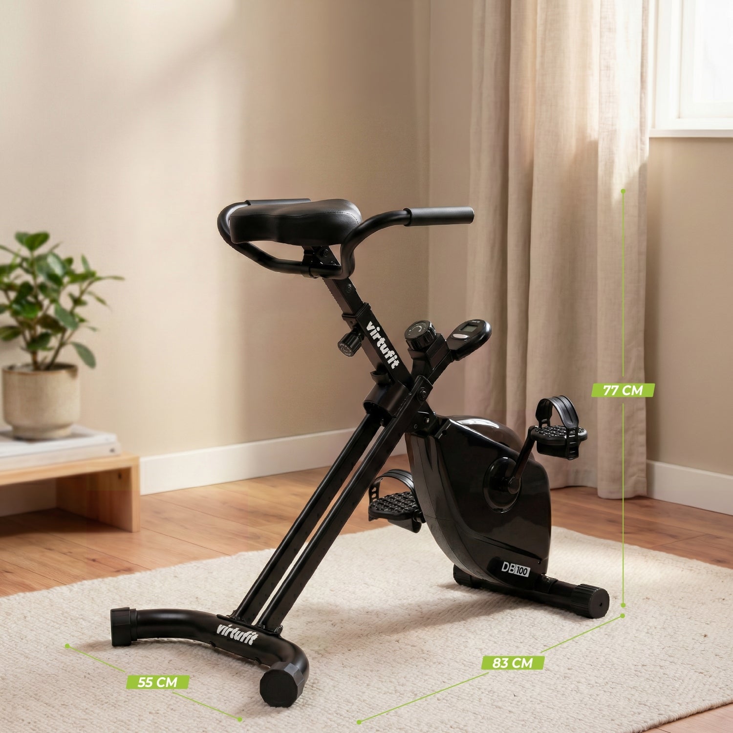 VirtuFit DB100 Opvouwbare Deskbike - Showroommodel - Aanzicht