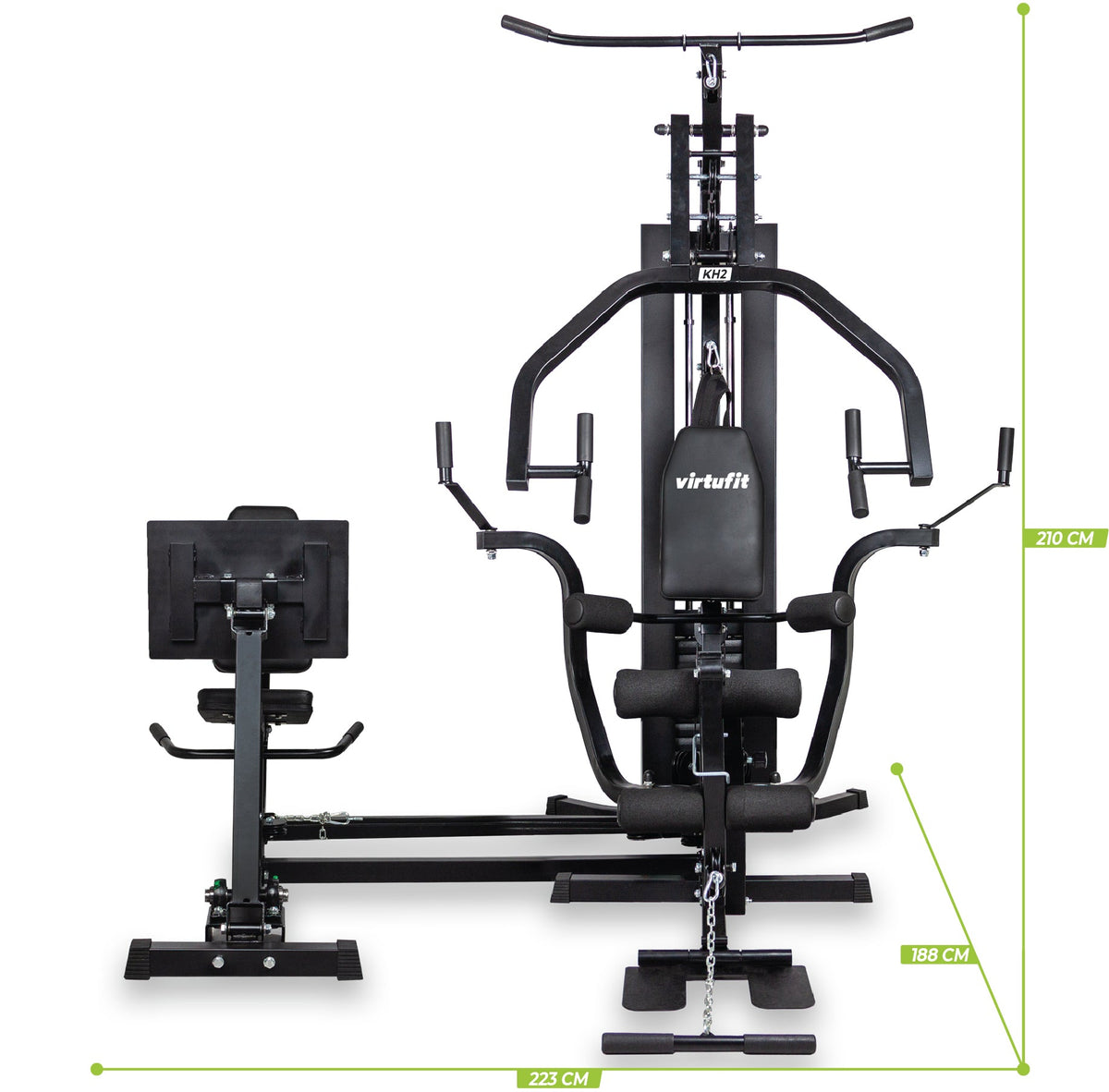 VirtuFit Krachtstation Homegym KH350 met Leg Press - Tweedekans