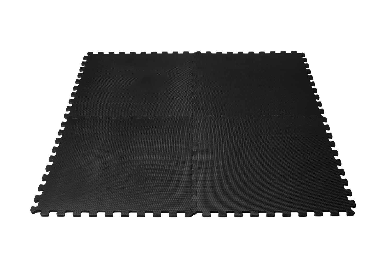 VirtuFit Fitness Puzzelmat – 4-delige Vloermat – 120×120 cm – Zwart - Tweedekans
