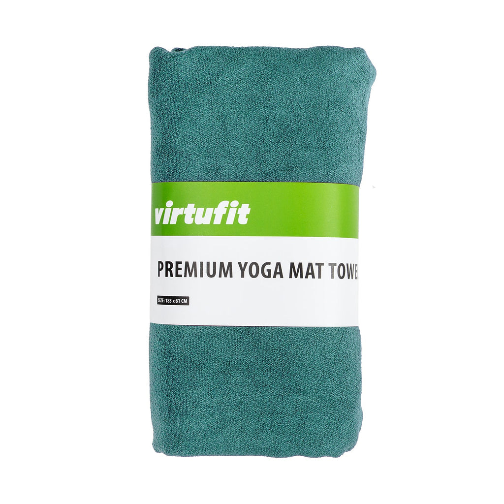 VirtuFit Premium Yoga Microvezel Handdoek - 76 x 51 cm -  Ocean Green - Tweedekans