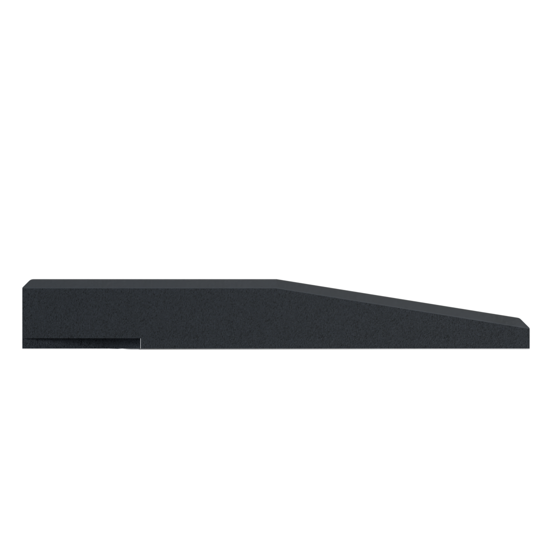 Flow Fitness Oploopprofiel Rubberen Tegel Met Waterdichte SBR-laag - 50 x 15 cm - Tweedekans