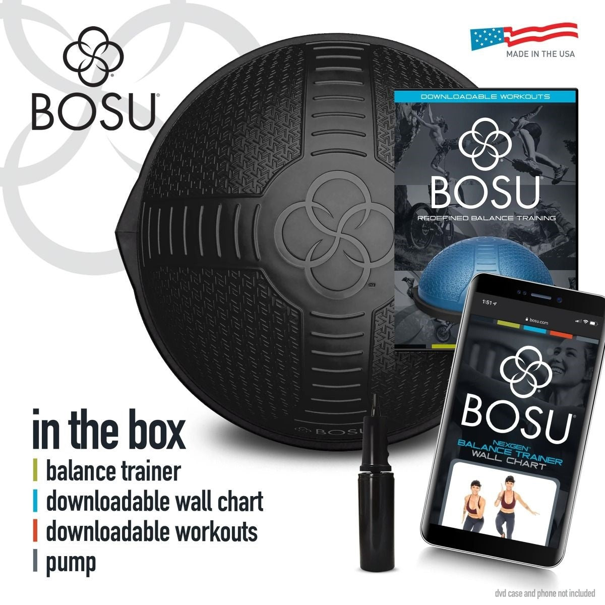 Bosu Nexgen Home Balance Trainer - Zwart - Tweedekans
