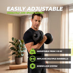 VirtuFit Verstelbare Dumbbell - Vinyl - 15 kg - Tweedekans