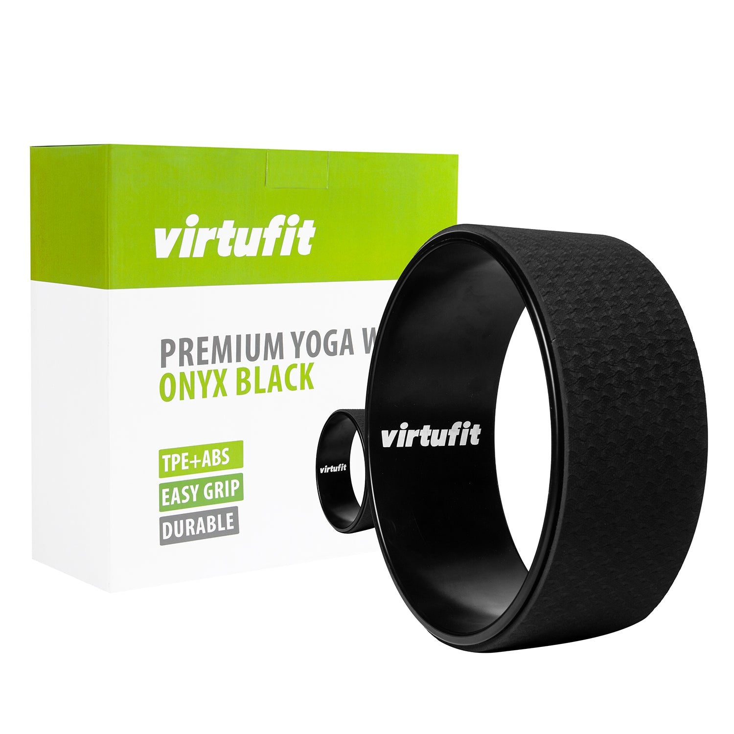 VirtuFit Premium Yoga Wiel - 33 cm - Onyx Black - Tweedekans