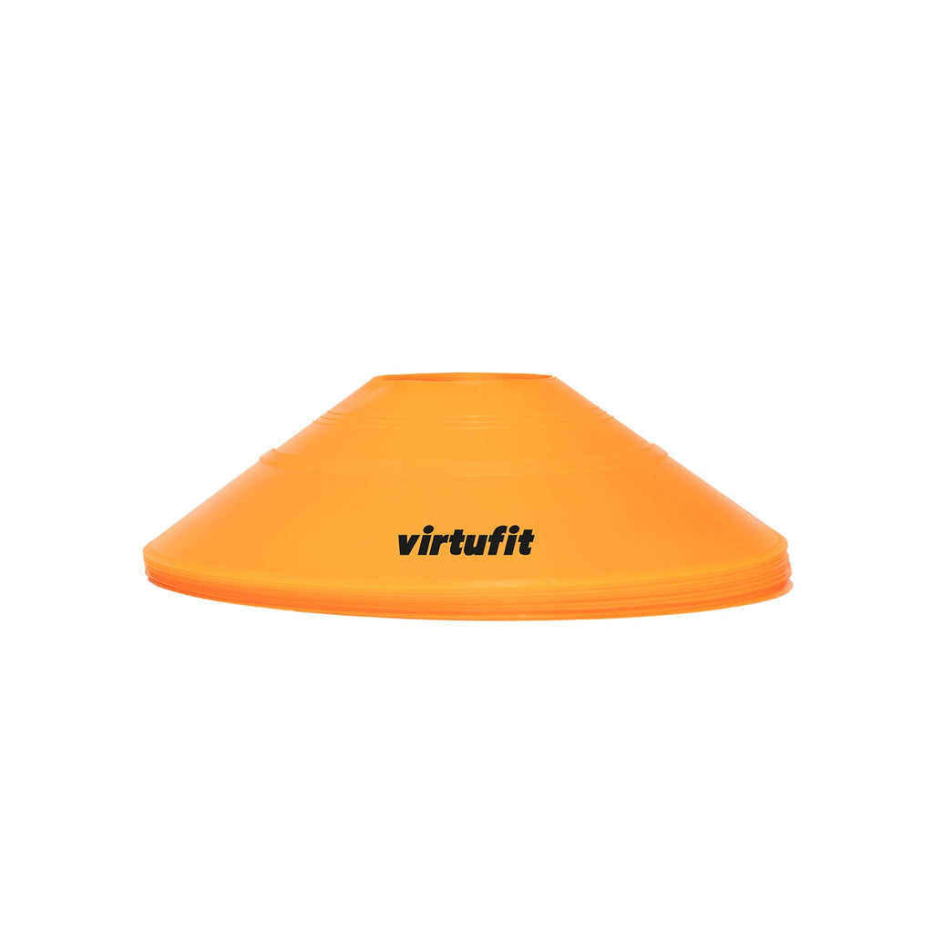 VirtuFit Trainingshoedjes met houder - Pionnen - 50 Stuks - Incl. draagnet - Tweedekans
