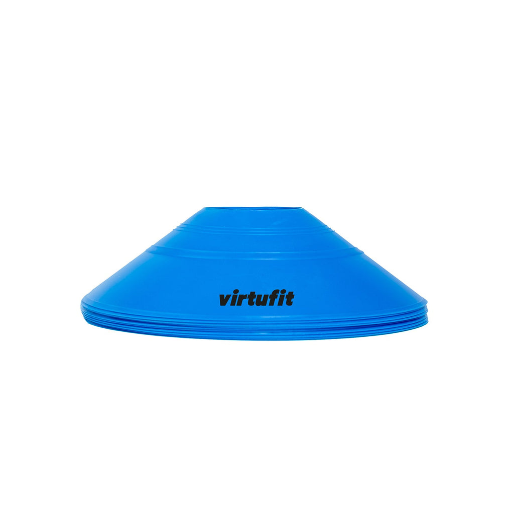 VirtuFit Trainingshoedjes met houder - Pionnen - 50 Stuks - Incl. draagnet - Tweedekans