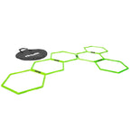 VirtuFit Hexagon Agility Grid - Speedladder -  6 Stuks - Inclusief opbergtas - Tweedekans