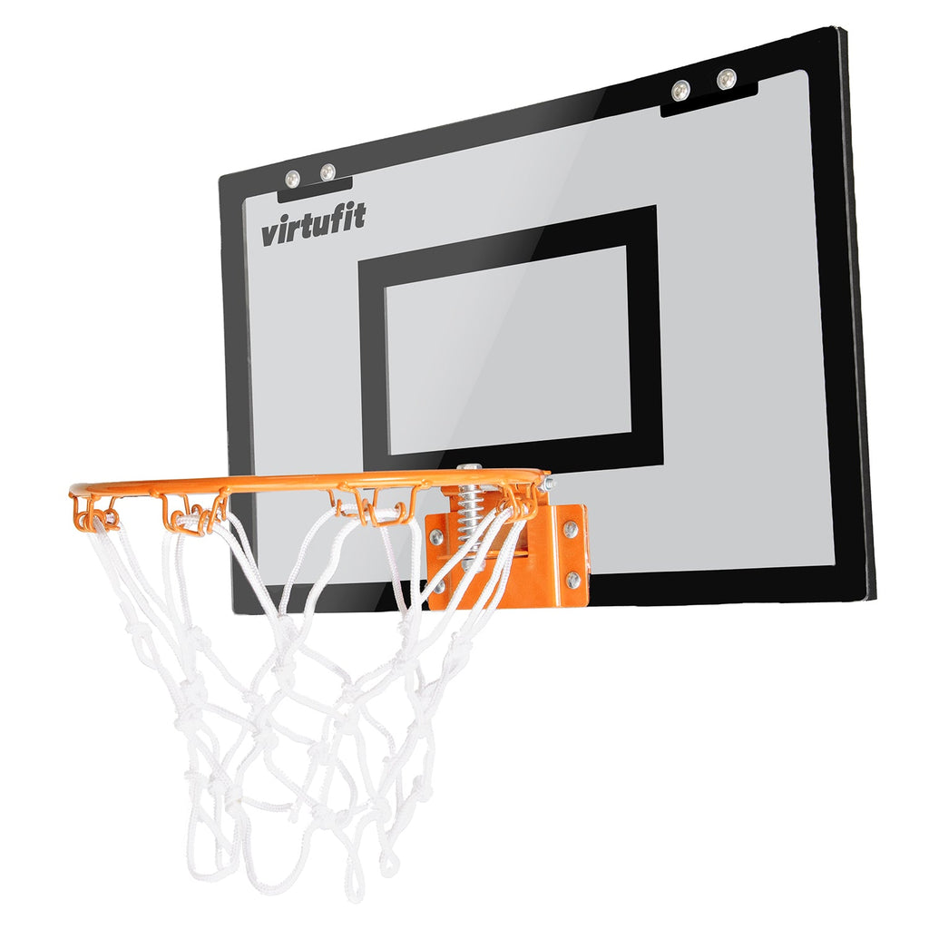 VirtuFit Pro Mini Basketbalbord met 2 Ballen en Pomp - Zwart - Tweedekans