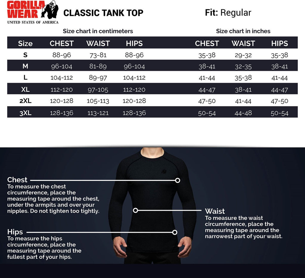 Gorilla Wear Classic Tank Top - Wit