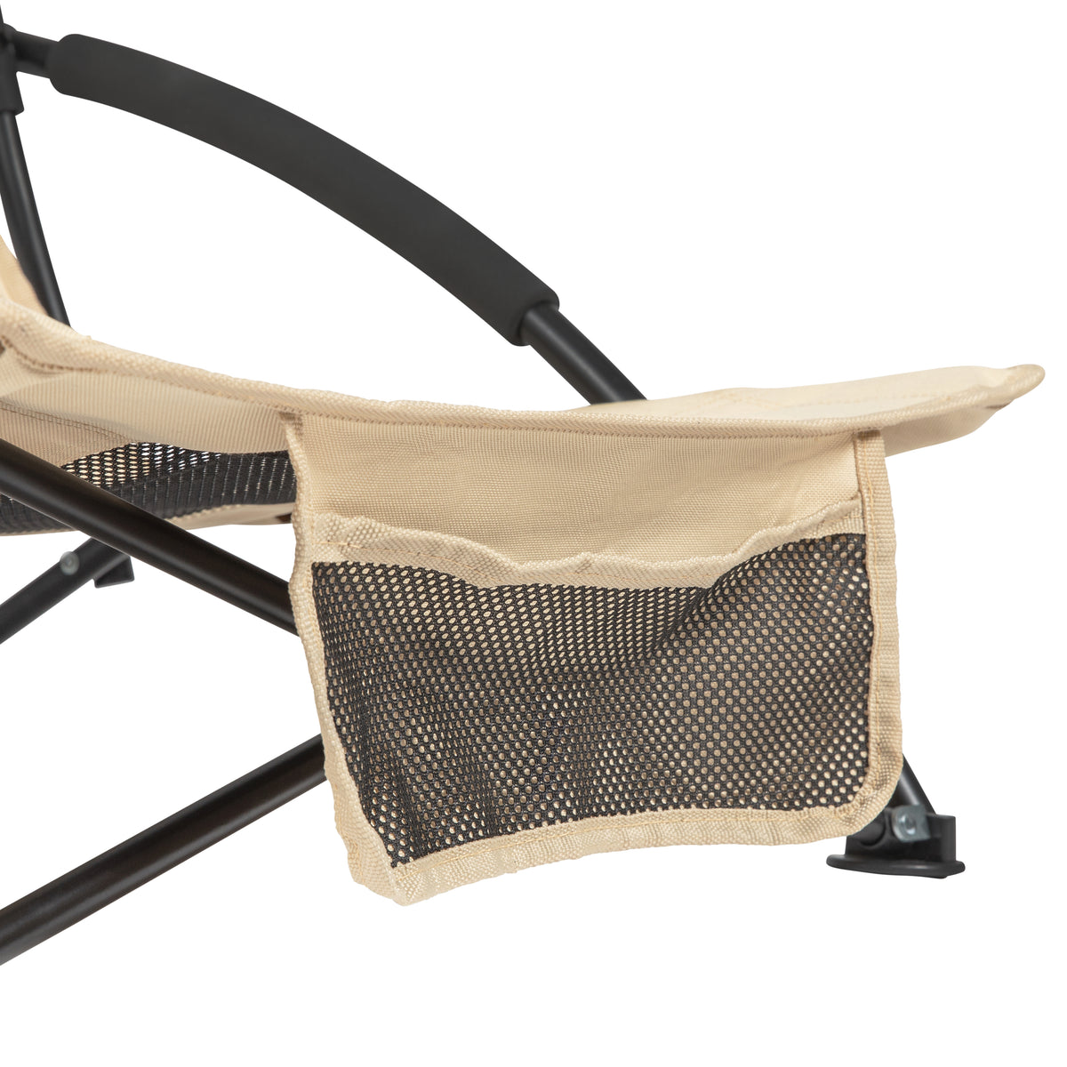 VirtuFit Strandstoel opvouwbaar - Campingstoel - Beige - Tweedekans