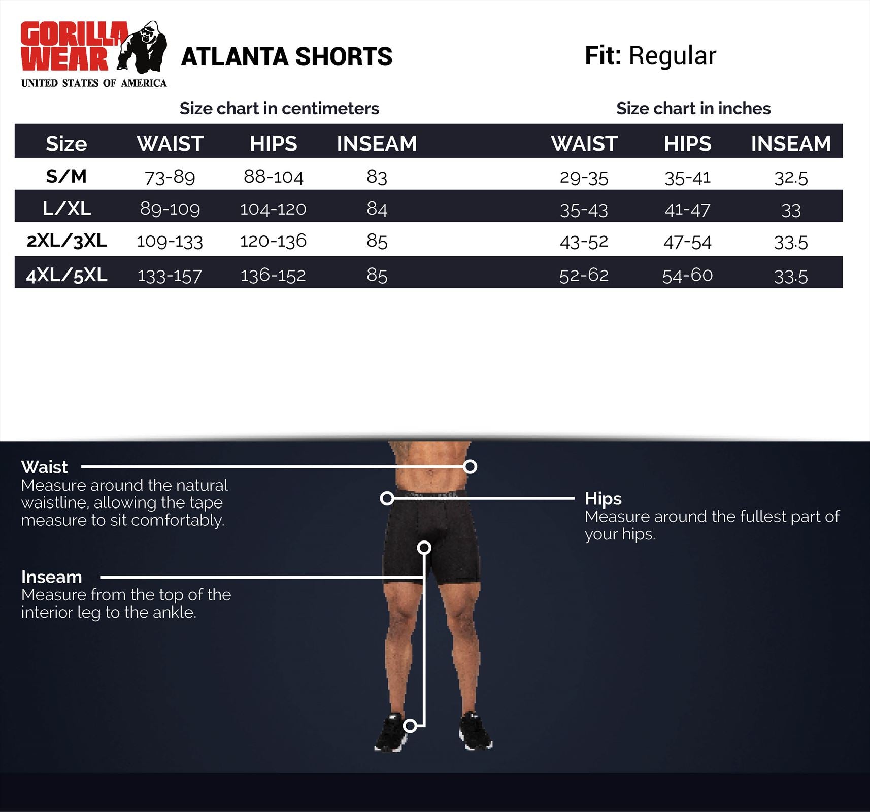 Gorilla Wear Atlanta Shorts - Zwart/Rood