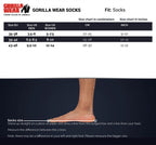 Gorilla Wear Performance Crew Sokken - Zwart