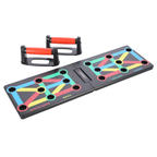 HMS 12-in-1 Push Up Board inclusief Opdruksteunen - Rood - Detail