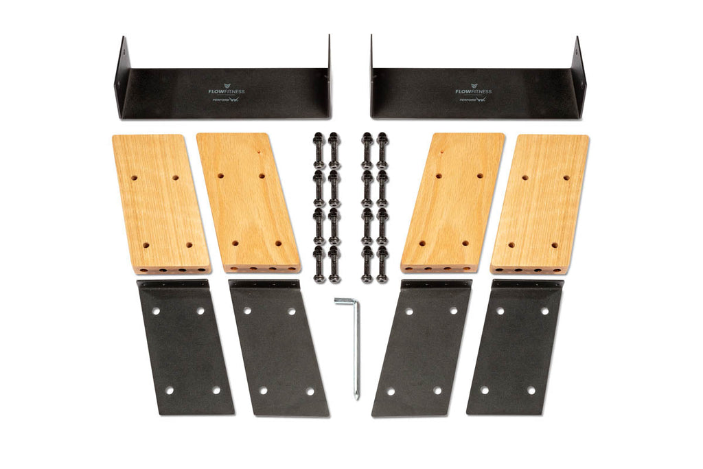 Flow Fitness W9i Elevation Kit Oak - Roeitrainer Verhogingsset - Tweedekans