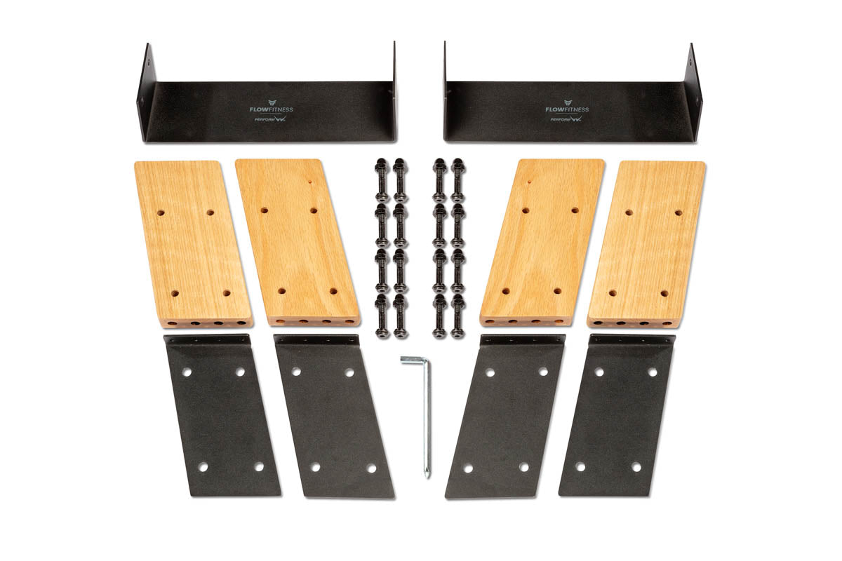 Flow Fitness W9i Elevation Kit Oak - Roeitrainer Verhogingsset - Tweedekans