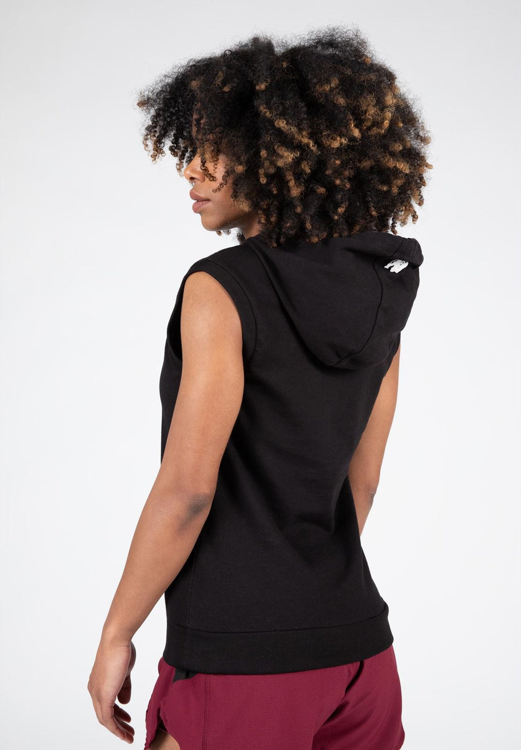 Gorilla Wear Virginia Mouwloos Hoodie - Zwart