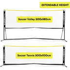 BazookaGoal Voetbaltennis Net - 3m