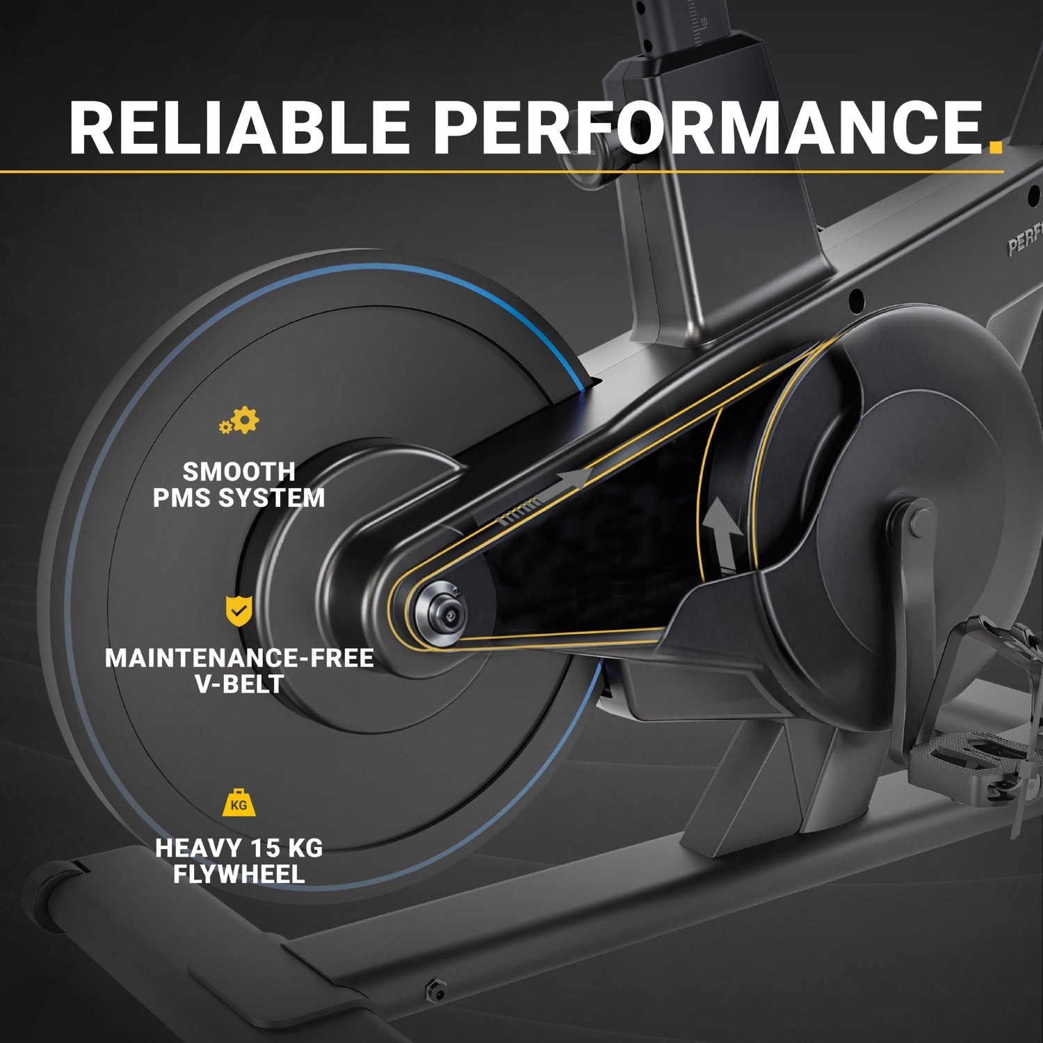Flow Fitness Perform S2i - Semi-Professionele Indoor Cycle - Tweedekans
